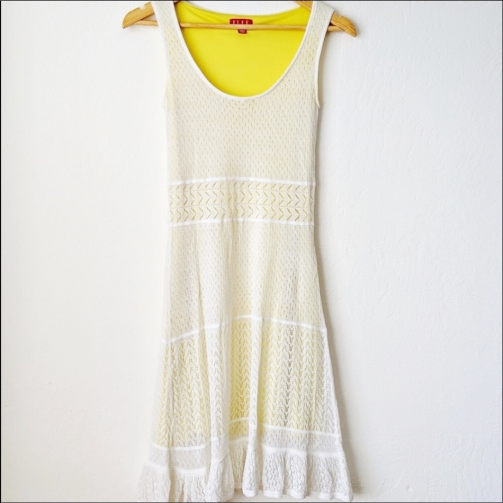 ELLE Sleeveless Crochet Dress